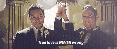Two Men In Suits Holding Hands True Love Is Never Wrong GIF