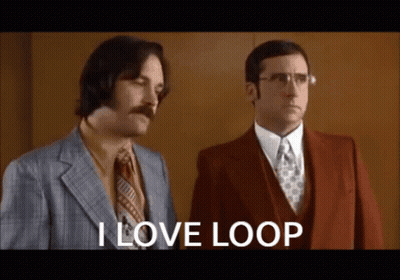 Two Men In Suits Saying I Love Loop GIF