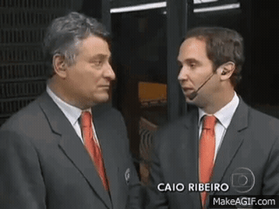 Two Men In Suits Talking Caio Ribeiro GIF