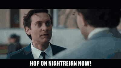 Two Men In Suits Talking Hop On Nightreign Now GIF