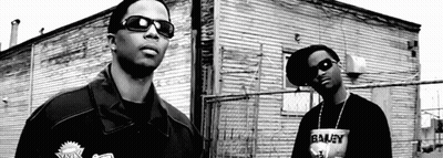 Two Men In Sunglasses And Bailey Shirts GIF