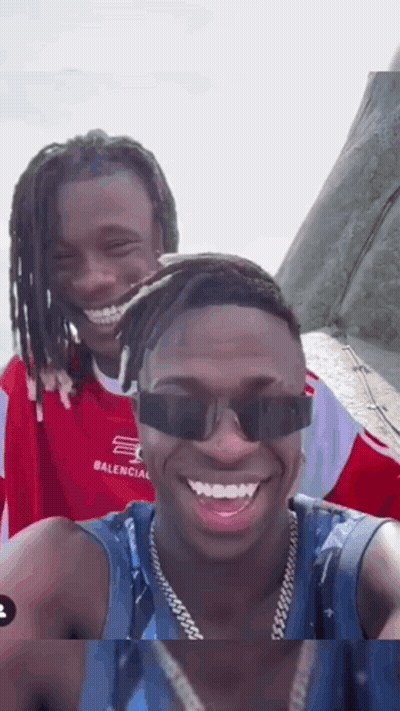 Two Men In Sunglasses Smiling GIF