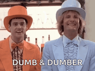 Two Men In Top Hats And Bow Ties Dumb And Dumber GIF