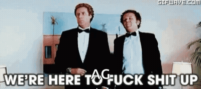Two Men In Tuxedos And Bow Ties Are Standing Next To Each Other In A Room . GIF