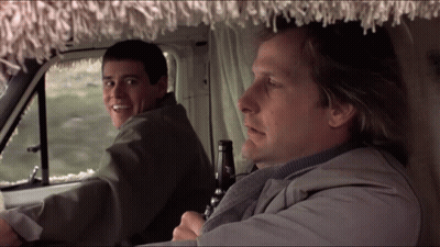 Two Men In Van One Holding Beer GIF