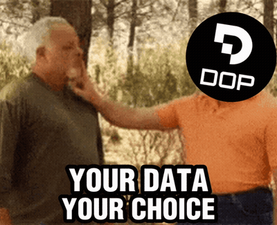 Two Men In Woods Your Data Your Choice GIF