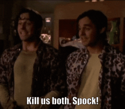 Two Men Kill Us Both Spock GIF