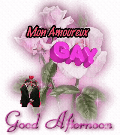 Two Men Kissing Mon Amoureux Gay GIF