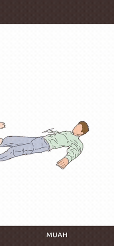Two Men Laying On Floor Saying Muah GIF