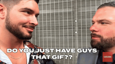 Two Men Looking At Each Other Saying Do You Just Have Guys That GIF