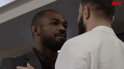 Two Men Looking At Each Other UFC GIF