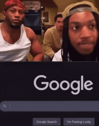 Two Men Looking At Google Search GIF