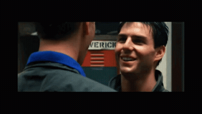 Two Men Looking At Ice Sign GIF