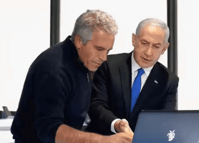 Two Men Looking At Laptop GIF