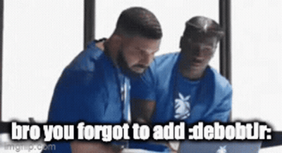 Two Men Looking At Laptop Saying Bro You Forgot To Add Debobt R GIF