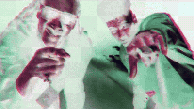 Two Men Looking At Something GIF