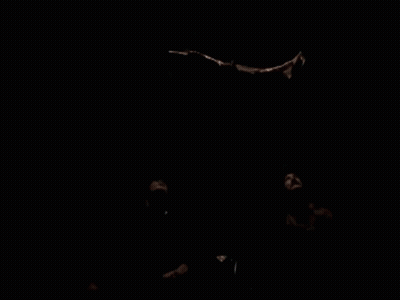 Two Men Looking Up At Ceiling GIF