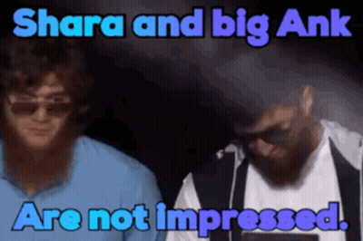 Two Men Not Impressed Shara And Big Ank GIF