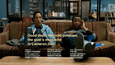 Two Men On Couch Saying Good Day Cold Potatoes GIF