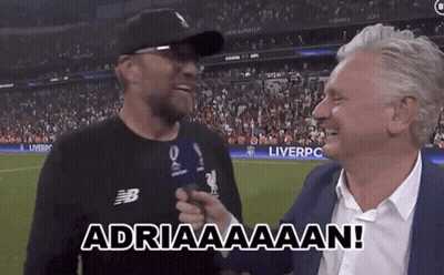 Two Men On Soccer Field Saying Adriaaaan GIF
