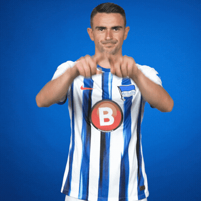 Two Men On Soccer Field With Makita Ad GIF