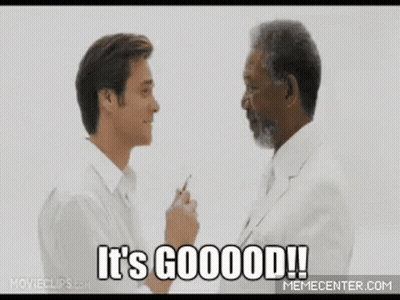 Two Men One Holding Pen Other Holding Cell Phone GIF
