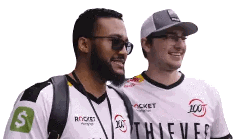 Two Men One In 100 Thieves Shirt Sticker