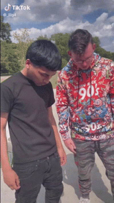 Two Men One In Hoodie Saying 90S GIF