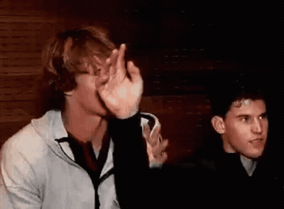 Two Men One Making Face GIF