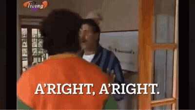 Two Men One Saying A Right, A Right GIF