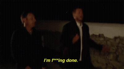 Two Men One Saying I'm F**ing Done GIF