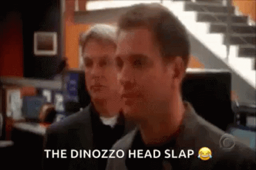 Two Men One Slapping Head GIF