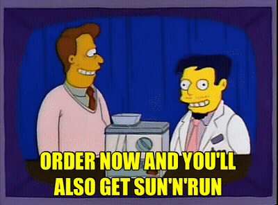 Two Men Order Now Sun 'N' Run GIF