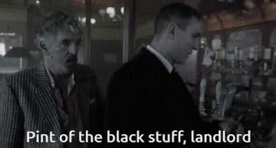 Two Men Pint Of The Black Stuff Landlord GIF