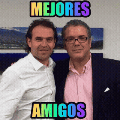 Two Men Posing Mejores Amigos GIF
