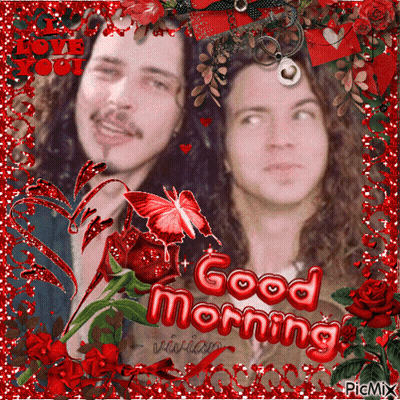Two Men Saying Good Morning GIF