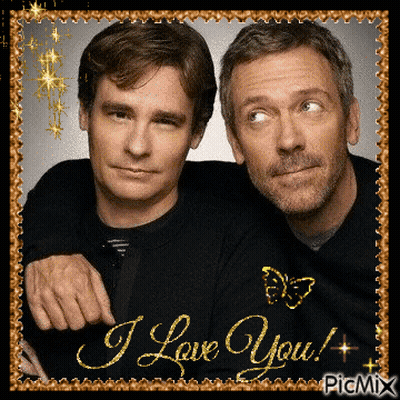Two Men Saying I Love You GIF