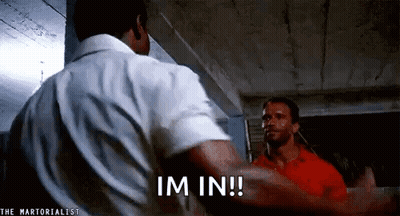 Two Men Saying Im In GIF