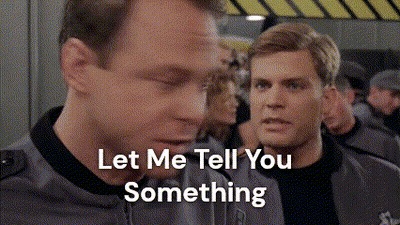 Two Men Saying Let Me Tell You Something