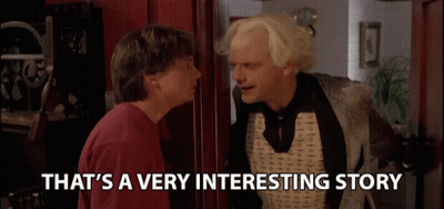 Two Men Saying That's A Very Interesting Story GIF