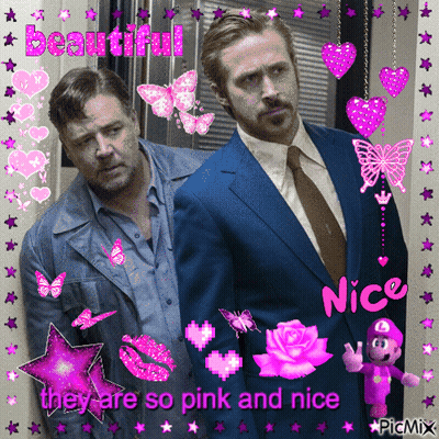 Two Men Saying They Are So Pink And Nice GIF