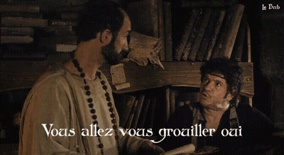 Two Men Saying Voas Allez Voas Groailler Oai GIF