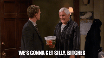 Two Men Saying We're Gonna Get Silly Bitches GIF