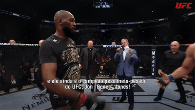 Two Men Shake Hands In UFC Ring GIF