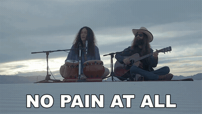 Two Men Singing And Playing Guitars No Pain At All GIF