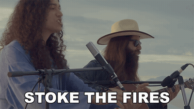 Two Men Singing And Playing Guitars No Pain At All GIF