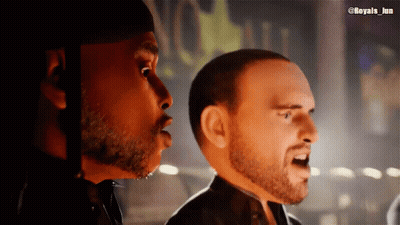 Two Men Singing In Front Of No Sign GIF