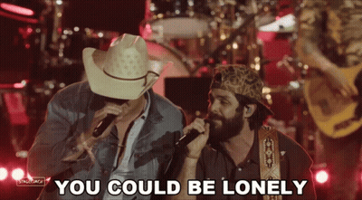 Two Men Singing You Could Be Lonely GIF