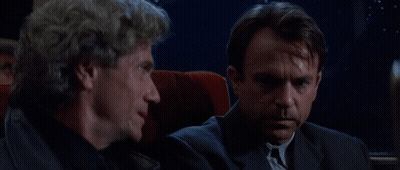 Two Men Sitting Did I Ever Tell You My Favorite Color Is Blue GIF