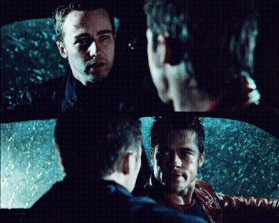 Two Men Sitting In A Car Talking GIF